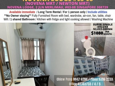 Available Immediate -Common Room/FOR 1 PERSON STAY ONLY/Wifi/Aircon/No owner staying/No Agent Fee/No owner staying/Cooking allowed/Novena MRT/Mount Pleasant MRT - Available Immediate -Common Room/FOR 1 PERSON STAY ONLY/Wifi/Aircon/No owner staying/No Agent Fee/No owner staying/Cooking allowed/Novena MRT/Mount Pleasant MRT