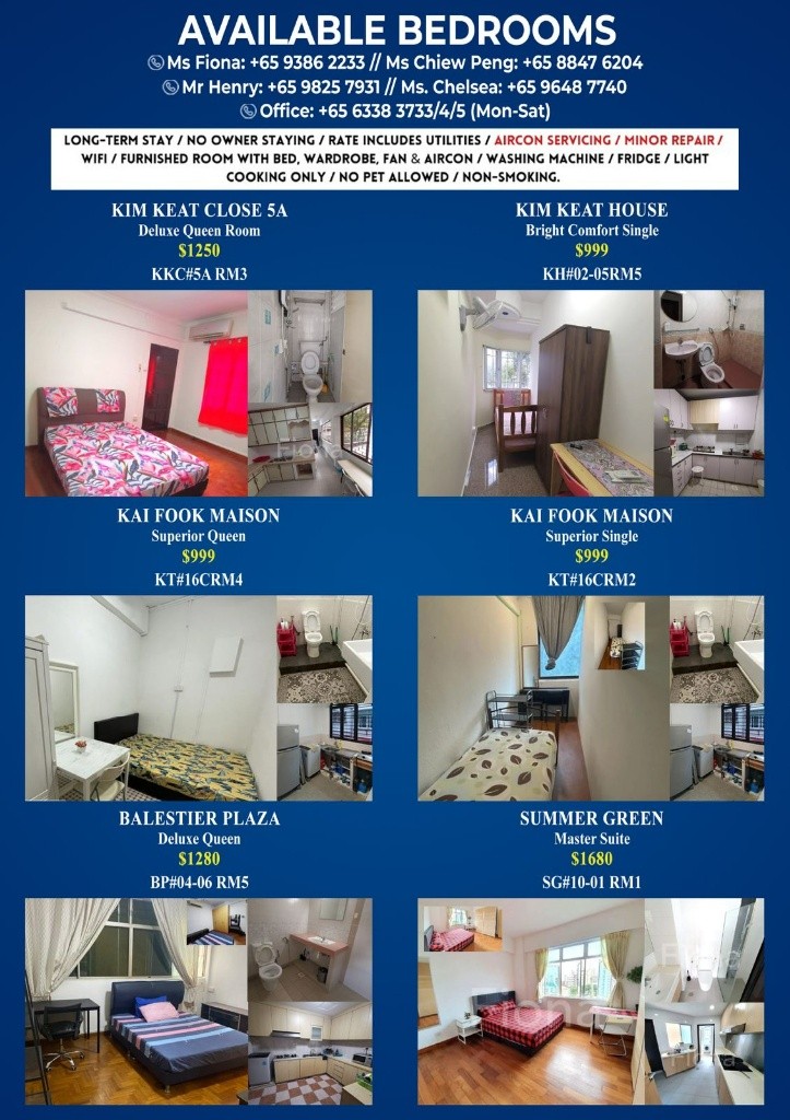 Available Immediate -Common Room/FOR 1 PERSON STAY ONLY/Wifi/Aircon/No owner staying/No Agent Fee/No owner staying/Cooking allowed/Novena MRT/Mount Pleasant MRT - Newton 纽顿 - 分租房间 - Homates 新加坡