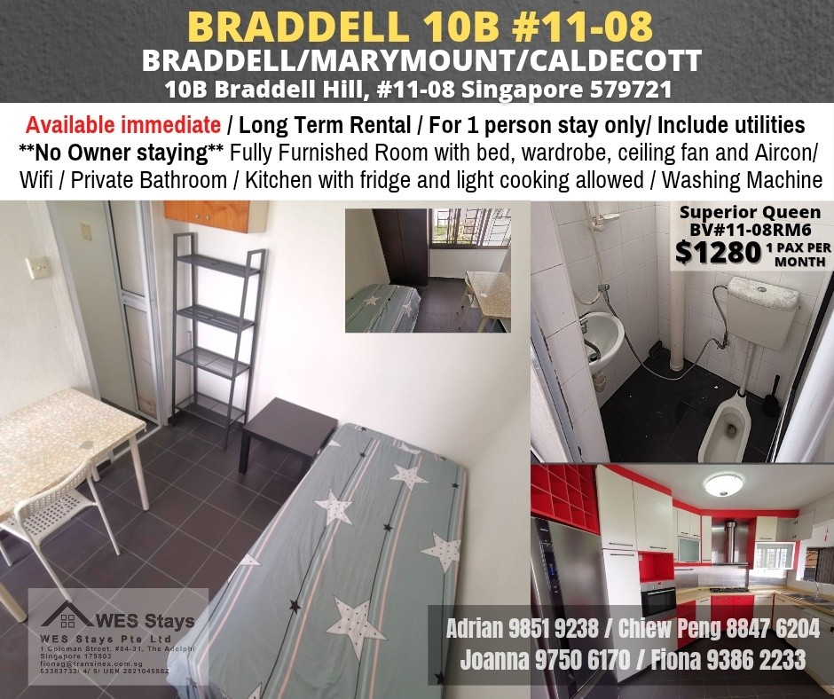 10B BRADELL VIEW - $1280 - Braddell 布萊徳 - 整個住家 - Homates 新加坡