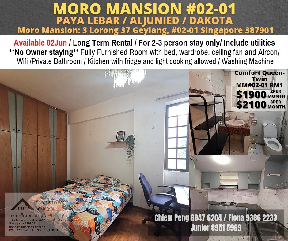 MORO MANSION - $1900 - Geylang 芽籠 - 整個住家 - Homates 新加坡