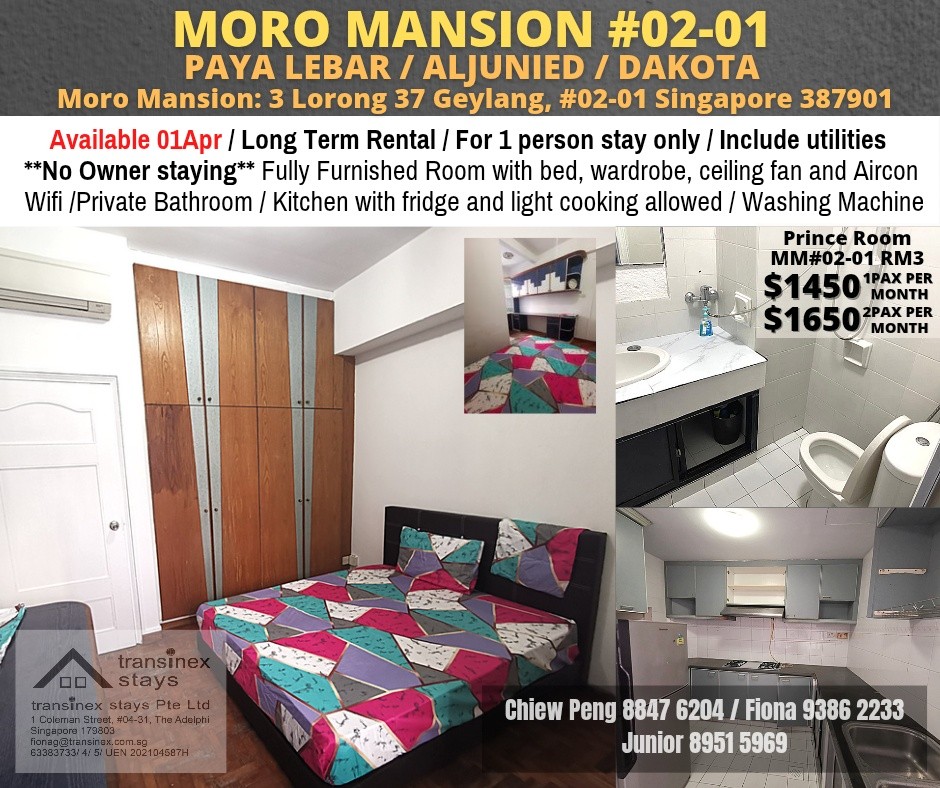 MORO MANSION - $1480 - Geylang 芽籠 - 整個住家 - Homates 新加坡