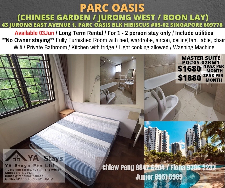 PARC OASIS - $1680 - Jurong West 裕廊西 - 整個住家 - Homates 新加坡