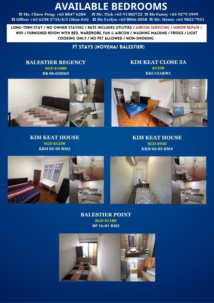 Room For Rent - Near Caldecott MRT - Braddell 布萊徳 - 整個住家 - Homates 新加坡