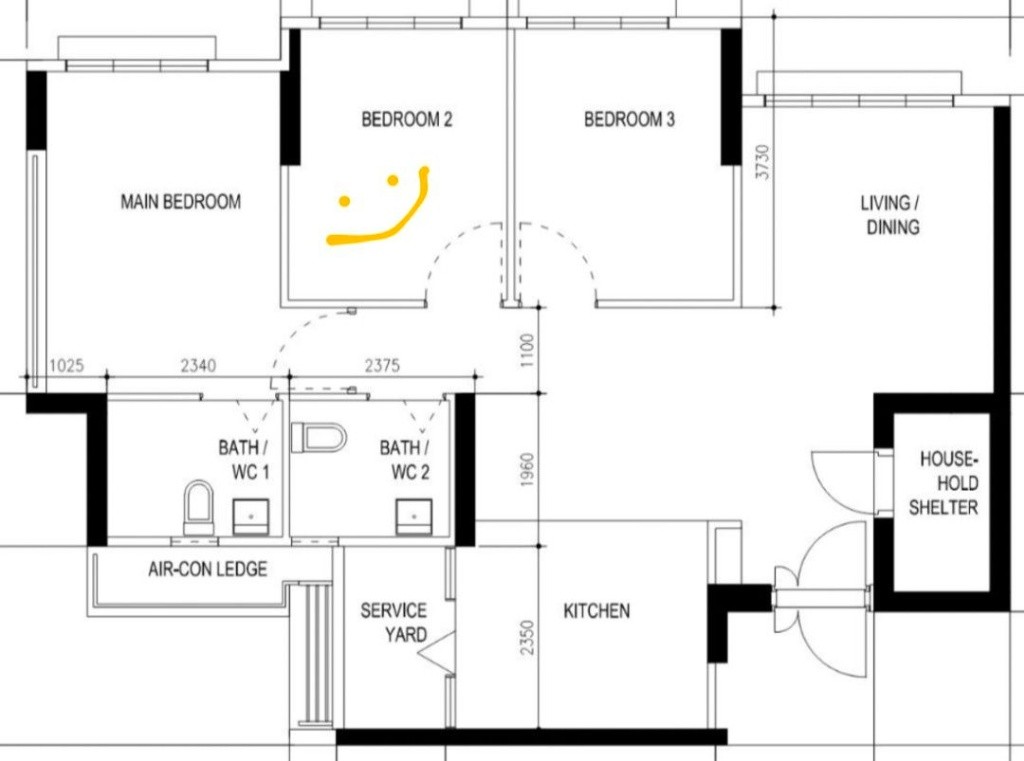 Room for rent in Tampines Boulevard (No Agent Fee, No Landlord) - Tampines - Bedroom - Homates Singapore