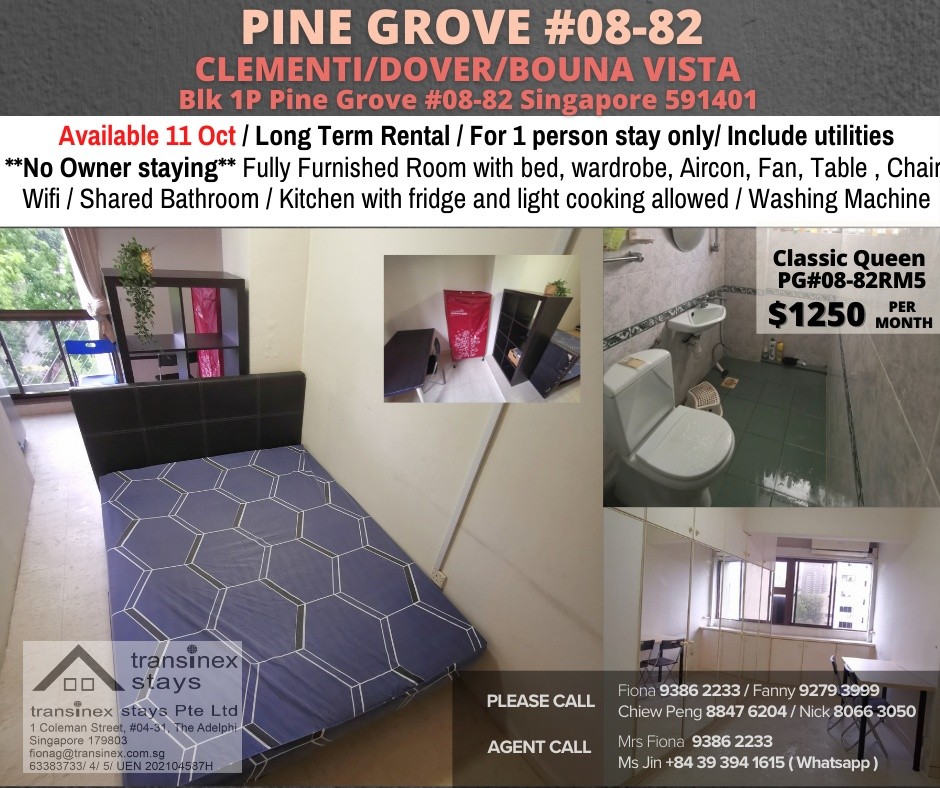 Common Room / Near Clementi, Dover &amp; Buona Vista MRT / 1 Pax Stay / Available 11 Oct / No Owner Stay - Bukit Merah - Flat - Homates Singapore