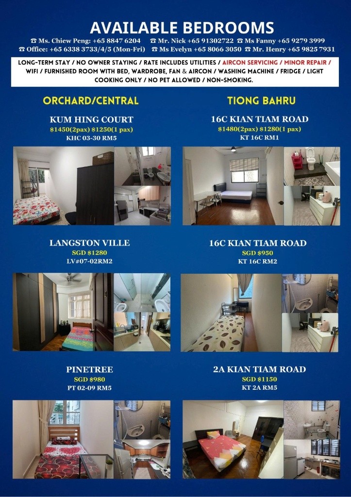 VICTORY HEIGHTS Middle Room /1 persons stay/No Owner Staying/Fully Furnished /WIFI/2 Shared Bathroom/allowed Light Cooking/ Balestier / Toa Payoh/Novena MRT/ Available on Immediately - Toa Payoh 大巴窯 - - Homates 新加坡