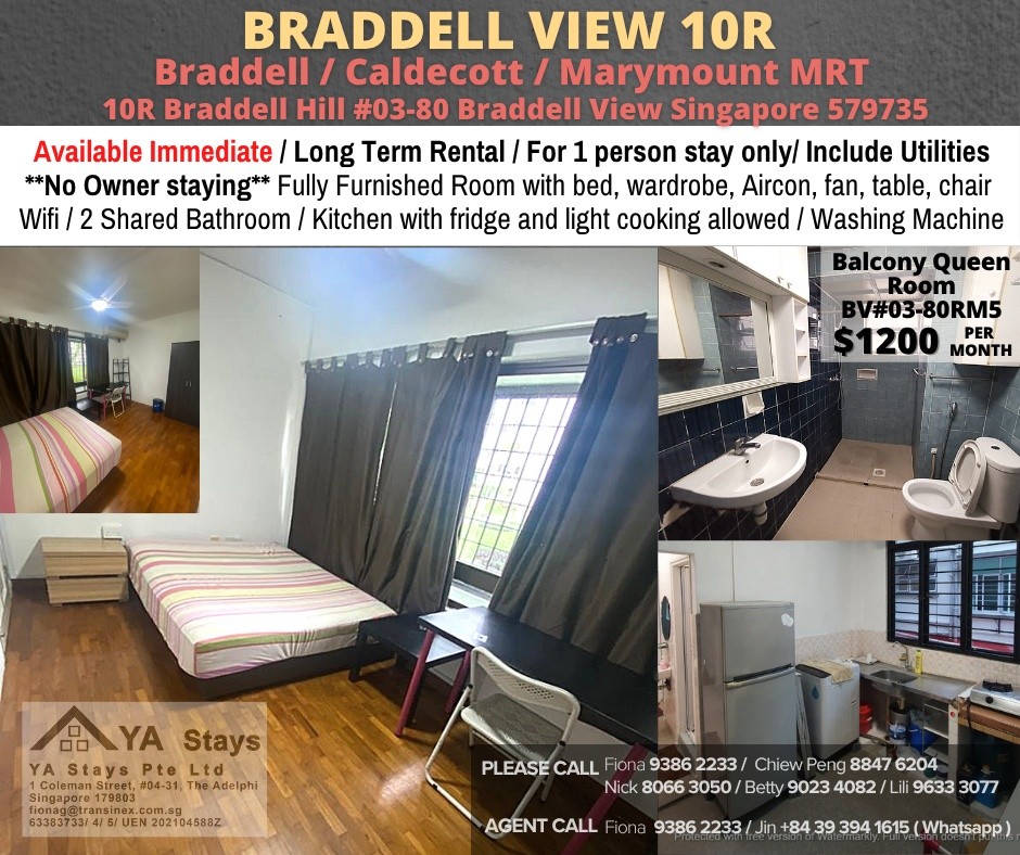 Room For Rent - Toa Payoh BV#03-08RM5 - Braddell - Flat - Homates Singapore