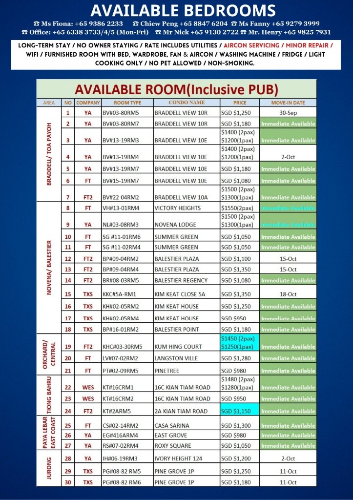 Room For Rent - Mount Pleasant (Novena) - Bishan 碧山 - 整个住家 - Homates 新加坡