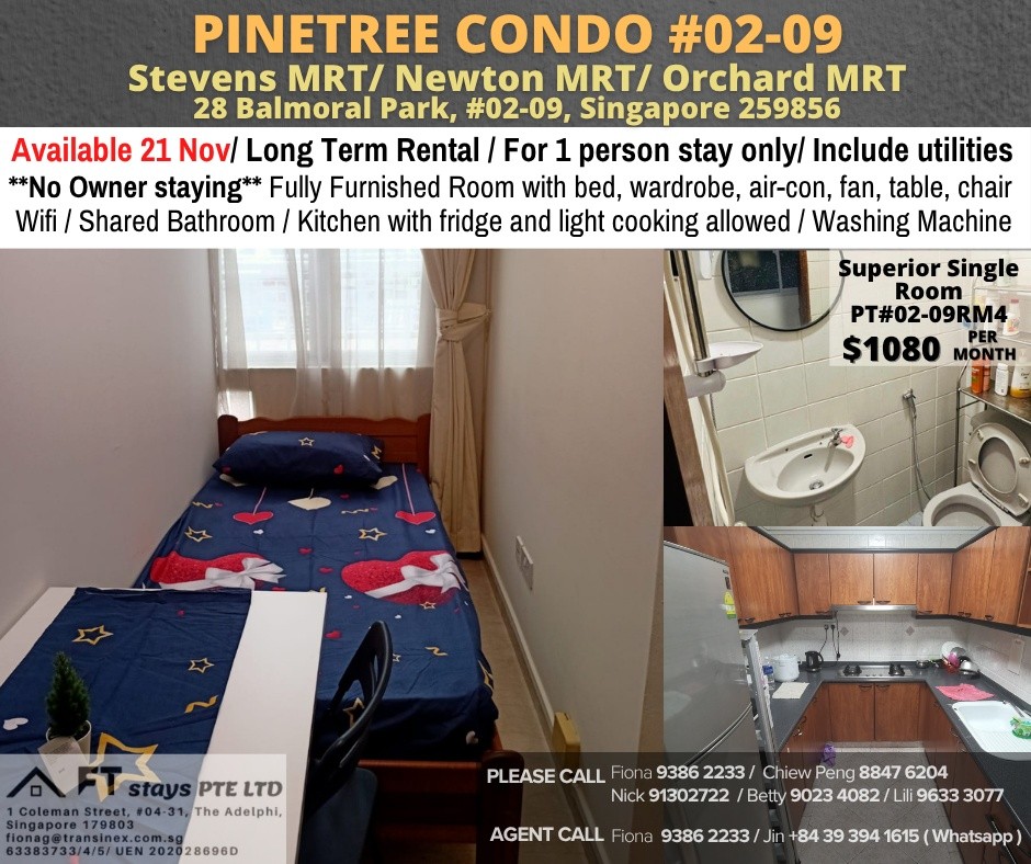 PINE TREE - PT#02-09RM4 - Orchard 烏節路 - 整個住家 - Homates 新加坡
