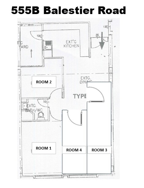 Room for Rent/Balestier, Toa Payoh MRT/ For 1 pax/ Available Immediately - Toa Payoh 大巴窯 - 整個住家 - Homates 新加坡