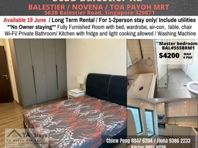House for rent / BALESTIER / NOVENA/ 6pax stay / Available June 12 - 563B Balestier Road, Singapore 329871