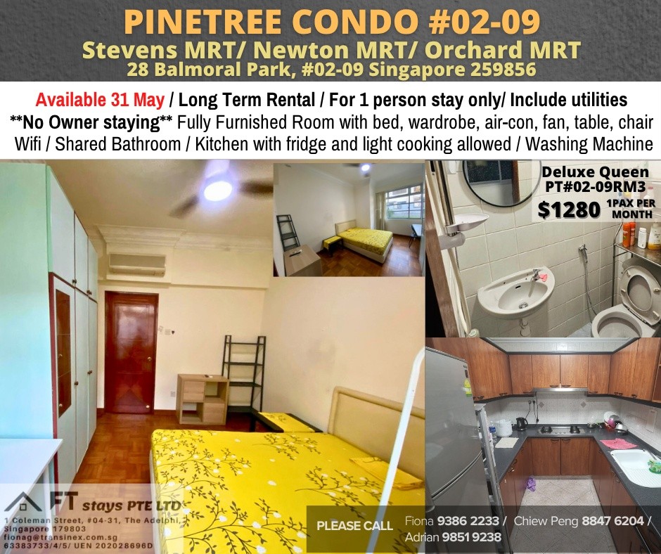 Room for Rent/28 Balmoral Park/ For 1 pax/ Available 31 May - Bukit Timah 武吉知馬 - 整个住家 - Homates 新加坡
