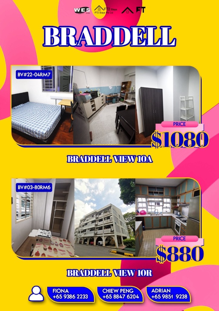 Available﻿ 21 July - Common Room/Include Utilities/Wifi/Aircon/No Agent Fee/Light Cooking Allowed/Washing Machine - Braddell - Bedroom - Homates Singapore
