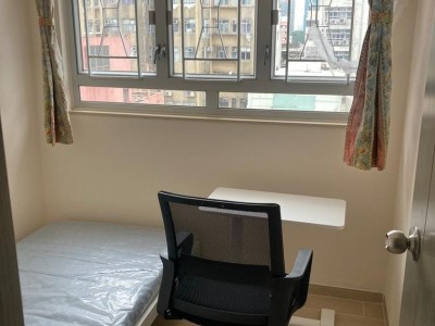 旺角287呎 15樓兩房一廳 三面大窗 四通八達 最少租半年 乾淨安靜可靠室友 - 上海街646號
