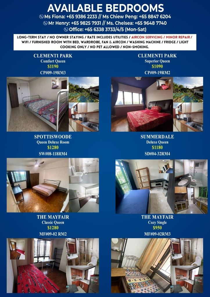 Available immedia﻿te - Common Room/Strictly Single Occupancy/no Owner Staying/No Agent Fee/Cooking allowed/Near Newton MRT/Near Orchard MRT/Stevens MRT - Tanglin - Bedroom - Homates Singapore