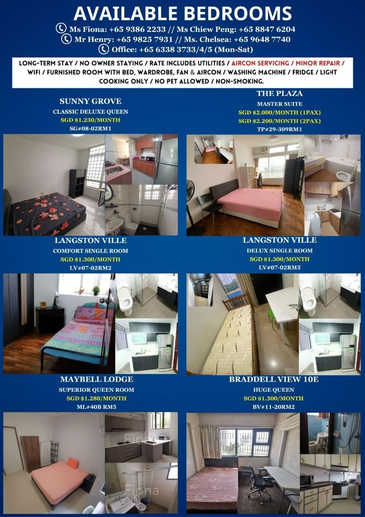 Available 24 Jan - Common Room/FOR 1 PERSON STAY ONLY/Private Bathroom/Include Utilities/Wifi/Aircon/No Agent Fee/Light Cooking Allowed/Washing Machine - Braddell 布莱徳 - 分租房间 - Homates 新加坡