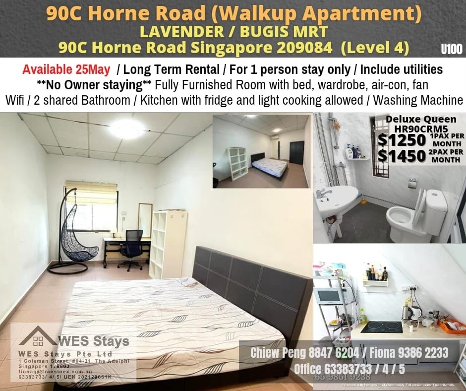 Lavender MRT /Kallang MRT/  AVAILABLE IMMEDIATE *Walkup apartment level 4 - Kallang - Flat - Homates Singapore