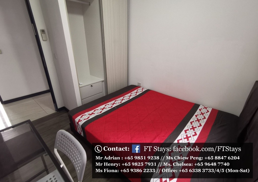 Amenities: wifi, bed, washing machine, ceiling fan and aircon, closet, shared toilet, light cooking allowed, fridge, non smoking, visitors allowed, no owner staying, no pet, no agent fee. - Lorong Chu - Homates 新加坡