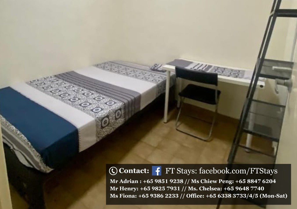 Amenities: wifi, bed, washing machine, ceiling fan and aircon, closet, shared toilet, light cooking allowed, fridge, non smoking, visitors allowed, no owner staying, no pet, no agent fee. - Marine Par - Homates Singapore