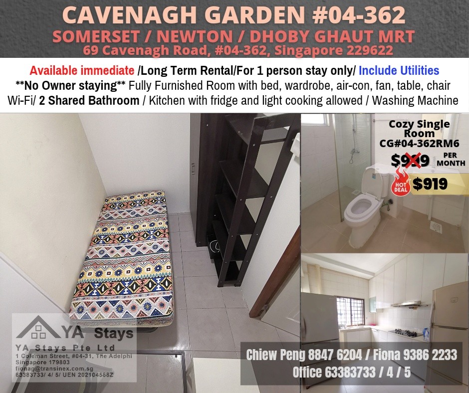 Room Available - CAVENAGH GARDEN  - River Valley 裡峇峇利 - 分租房間 - Homates 新加坡