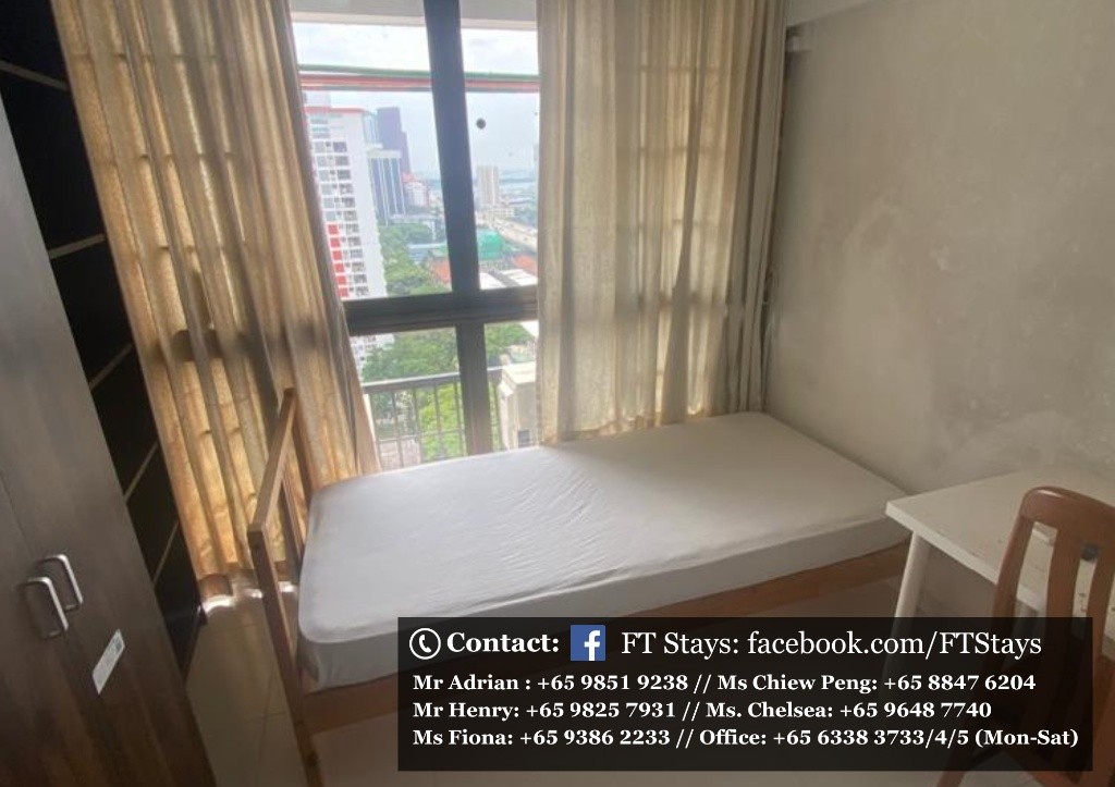 Amenities: wifi, bed, washing machine, ceiling fan and aircon, closet, shared toilet, light cooking allowed, fridge, non smoking, visitors allowed, no owner staying, no pet, no agent fee. - Tanjong Pa - Homates 新加坡