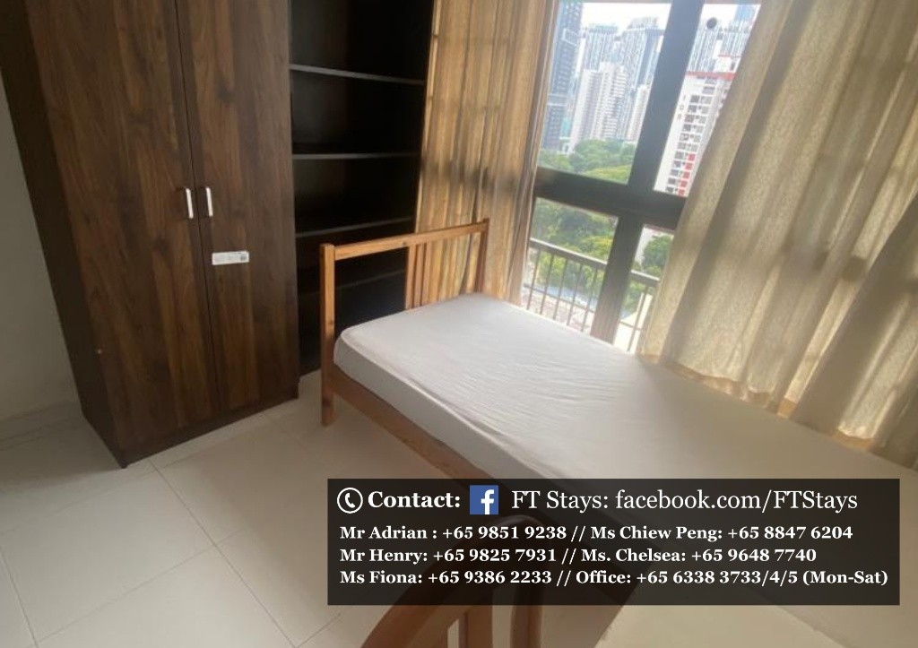 Amenities: wifi, bed, washing machine, ceiling fan and aircon, closet, shared toilet, light cooking allowed, fridge, non smoking, visitors allowed, no owner staying, no pet, no agent fee. - Tanjong Pa - Homates 新加坡