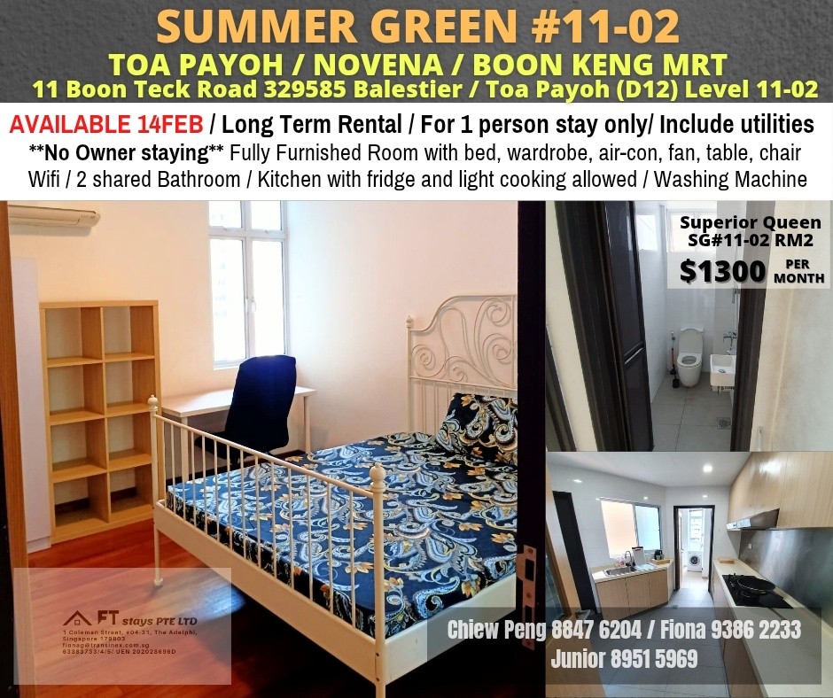 Toa Payoh/ Boon Keng / Novena MRT / Min 3 - 12 Month Rental / Include utilities / No owner stay/ For 1 person stay only - Toa Payoh - Flat - Homates Singapore