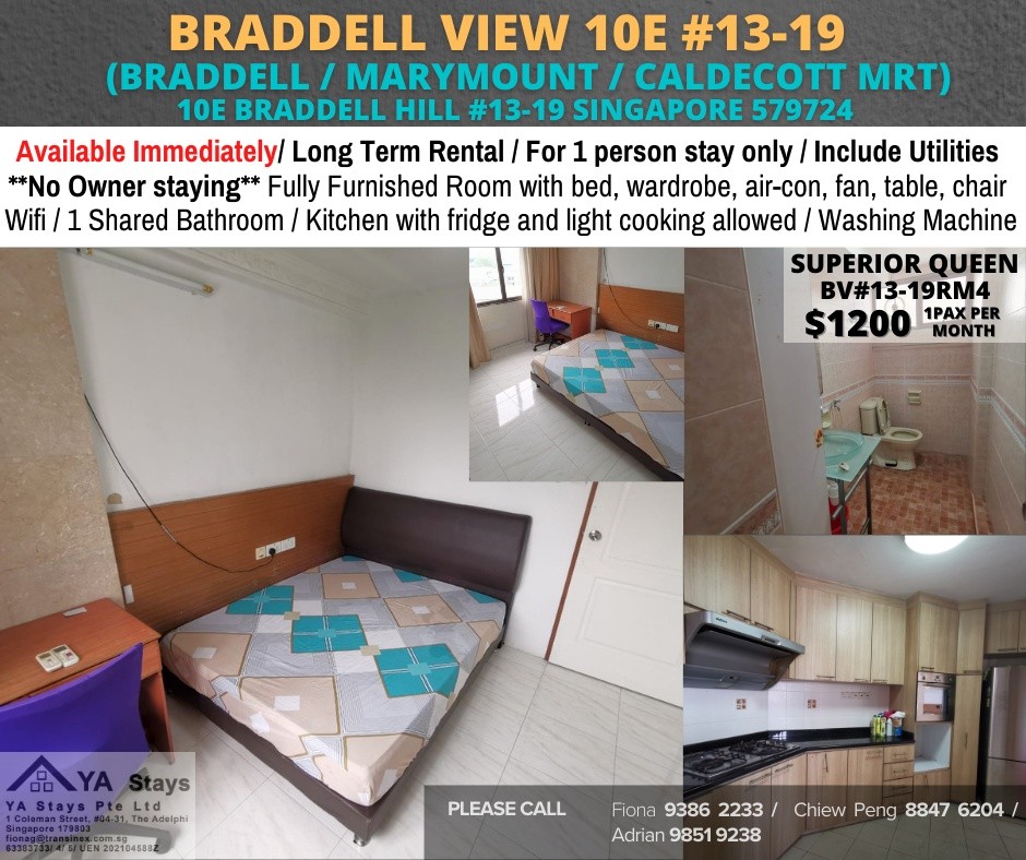 Room For Rent - Near Marymount MRT/ BRADDELL VIEW 10E - Braddell - Flat - Homates Singapore