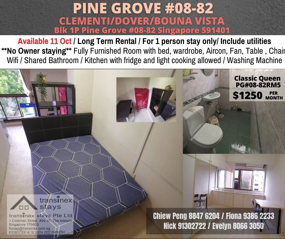 Common Room / Near Clementi, Dover &amp; Buona Vista MRT / 1 Pax Stay / Available 11 Oct / No Owner Stay - Bukit Merah - Flat - Homates Singapore