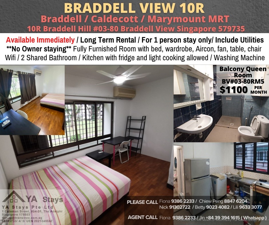 Room For Rent - Toa Payoh BV#03-08RM5 - Braddell - Flat - Homates Singapore