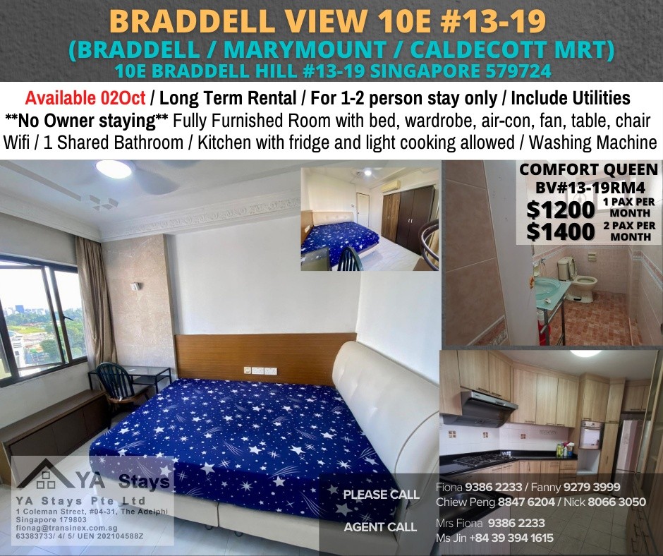 Available 2 Oct- Common Room/Strictly Single Occupancy/no Owner Staying/No Agent - Braddell - Flat - Homates Singapore