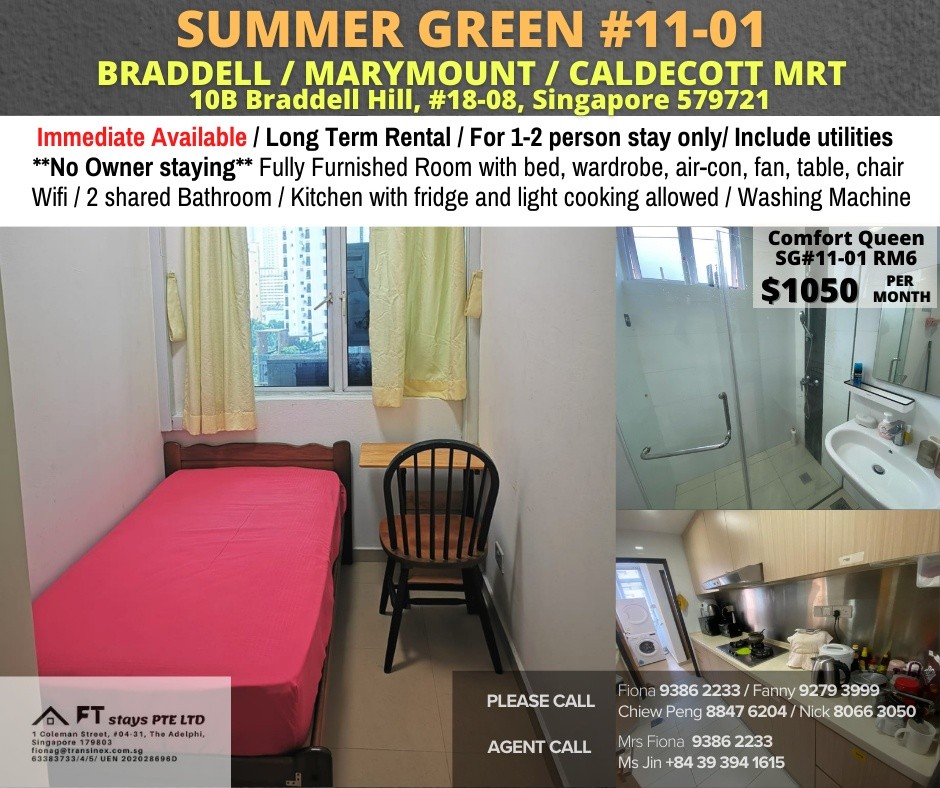 Common Room (Condo) for Rent in Braddell View - Toa Payoh 大巴窑 - 整个住家 - Homates 新加坡