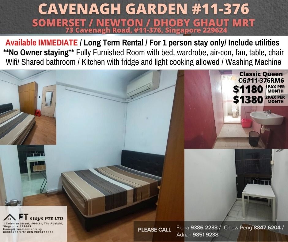 Room For Rent - Somerset, Newton, Dhoby Ghaut MRT/ Common room / 1-2 pax stay / Available﻿ Dec 25 - Orchard - Bedroom - Homates Singapore