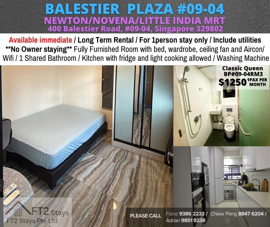 Available﻿ Immediately - Common Room/Include Utilities/Wifi/Aircon/No Agent Fee/Light Cooking Allowed/Washing Machine - Toa Payoh 大巴窑 - 分租房间 - Homates 新加坡