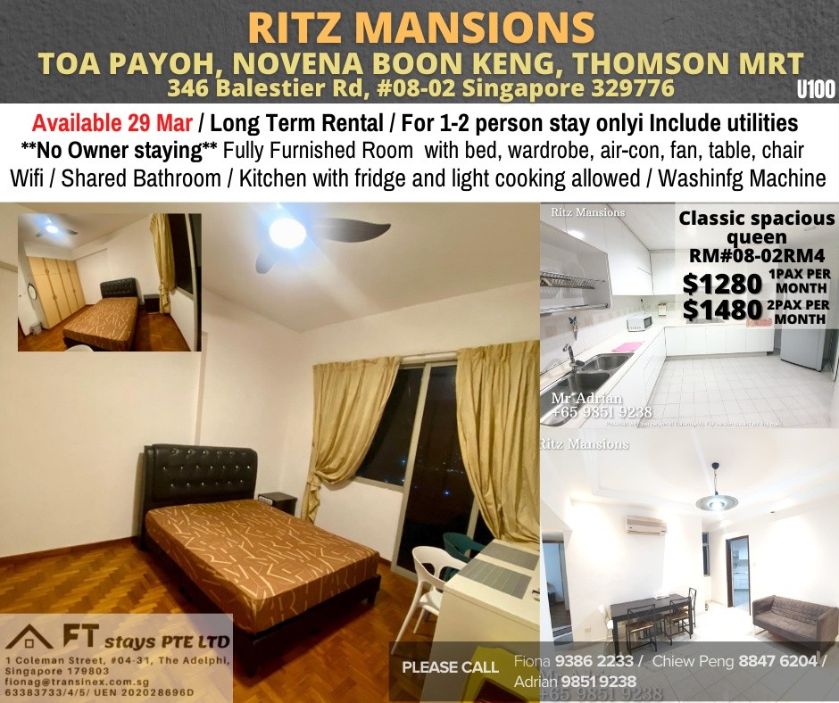 Available﻿ 29 March- Common Room/Include Utilities/Wifi/Aircon/No Agent Fee/Light Cooking Allowed/Washing Machine - Toa Payoh - Bedroom - Homates Singapore