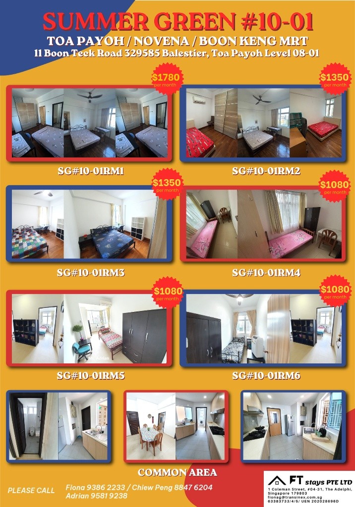 Room for rent / Toa Payoh, Novena / Common room / 1pax stay / Available immediate - Novena - Bedroom - Homates Singapore