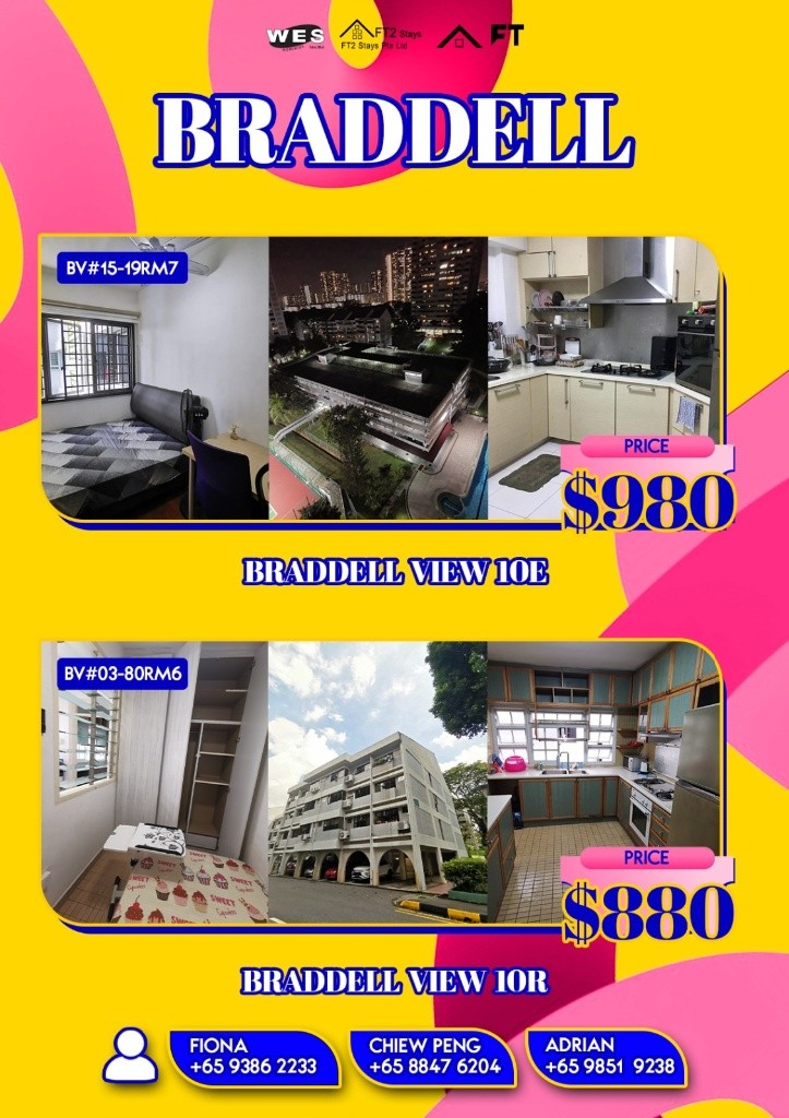 Room for rent / BRADDELL, MARYMOUNT, CALDECOTT MRT / Common room / 1pax stay / Available May 16 - Braddell 布莱徳 - 整个住家 - Homates 新加坡