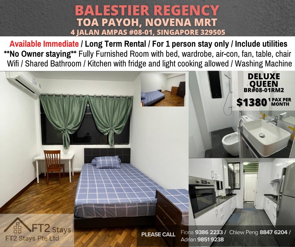 Available﻿ Immediate- Common Room/Include Utilities/Wifi/Aircon/No Agent Fee/Light Cooking Allowed/Washing Machine - Toa Payoh 大巴窯 - 分租房間 - Homates 新加坡
