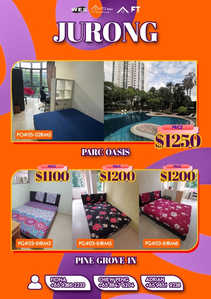 Available﻿ Immediate- Common Room/Include Utilities/Wifi/Aircon/No Agent Fee/Light Cooking Allowed/Washing Machine - Clementi 金文泰 - 分租房间 - Homates 新加坡