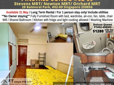 Available Immediately﻿  - Common Room/Include Utilities/Wifi/Aircon/No Agent Fee/Light Cooking Allow ed/Washing Machine - 28 Balmoral Park, #02-09 Singapore 