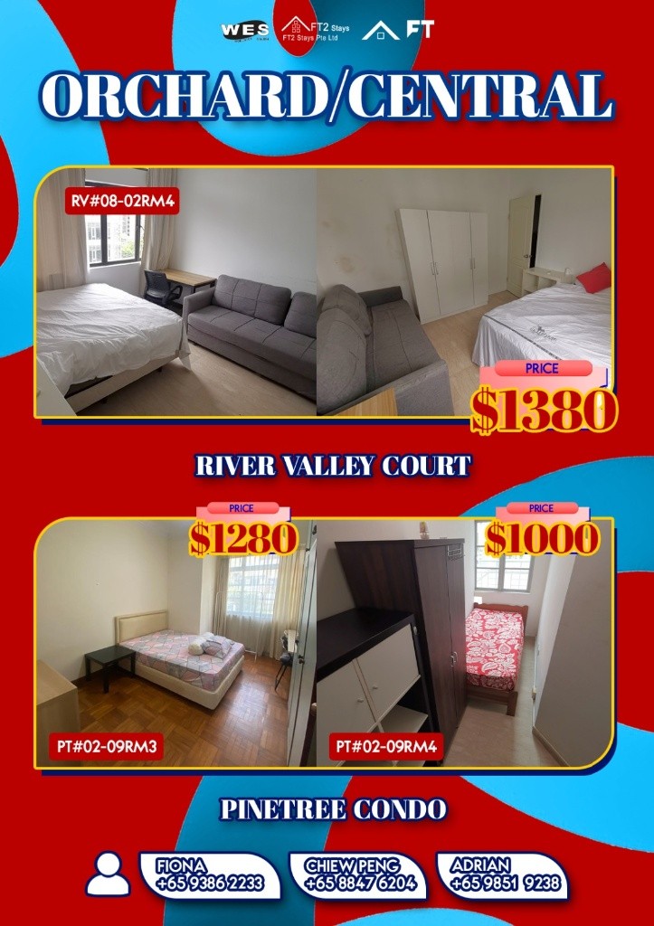 Room For Rent - Somerset, Newton/ Common room / 1 pax stay / Available﻿ July 3 - Somerset 索美塞 - 分租房間 - Homates 新加坡