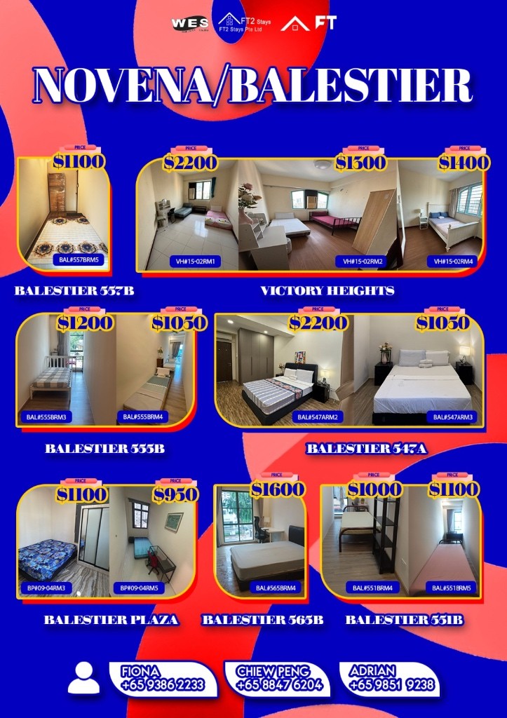 Available﻿ Immediately - Master Room/Include Utilities/Wifi/Aircon/No Agent Fee/Light Cooking Allowed/Washing Machine - Toa Payoh 大巴窯 - 分租房間 - Homates 新加坡