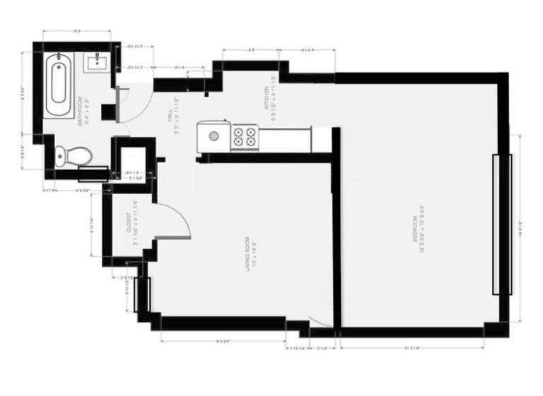 纽约曼哈顿中城电梯公寓一室一厅公寓 - New York - Flat - Homates United States